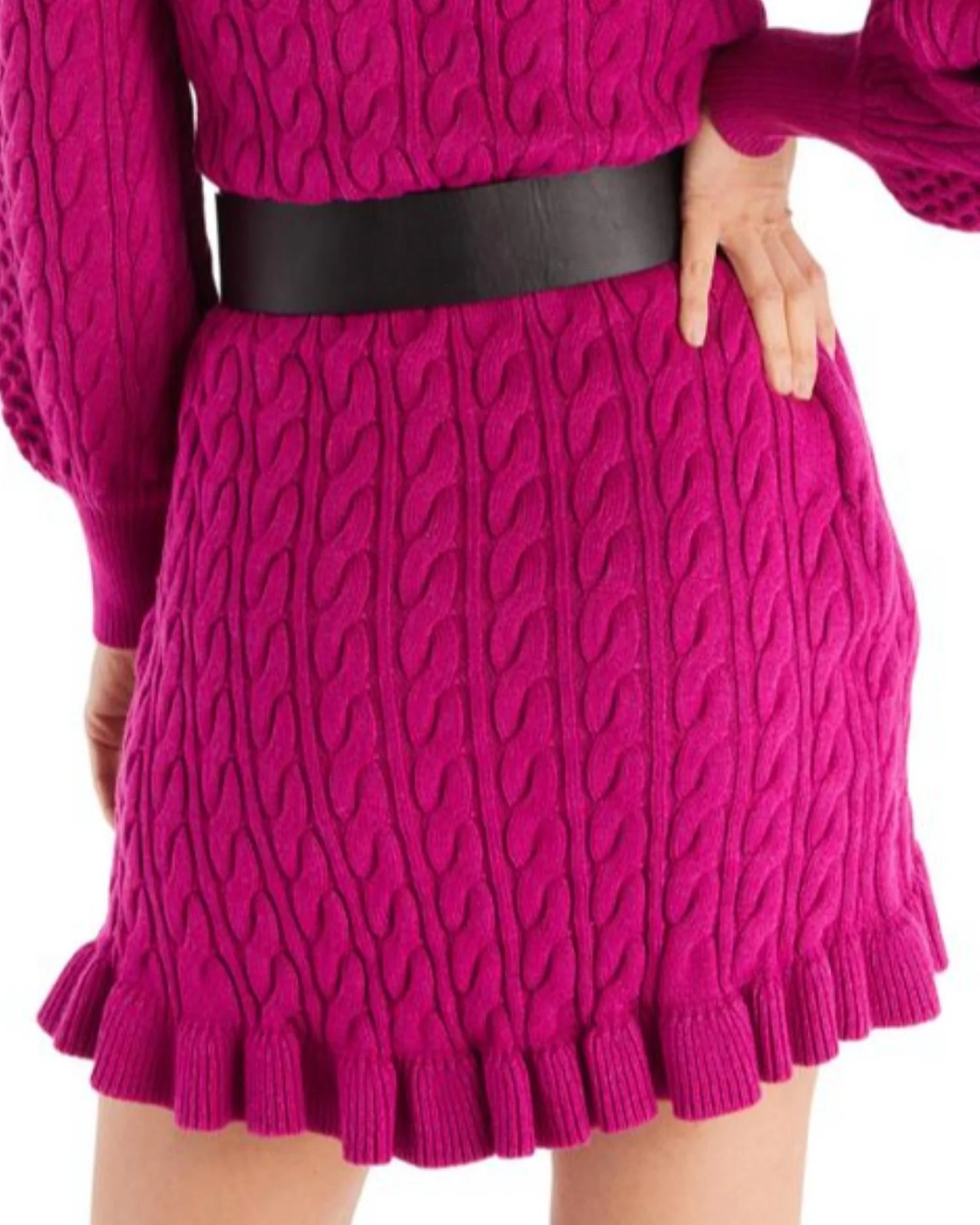 Sloane Mini Skirt In Raspberry