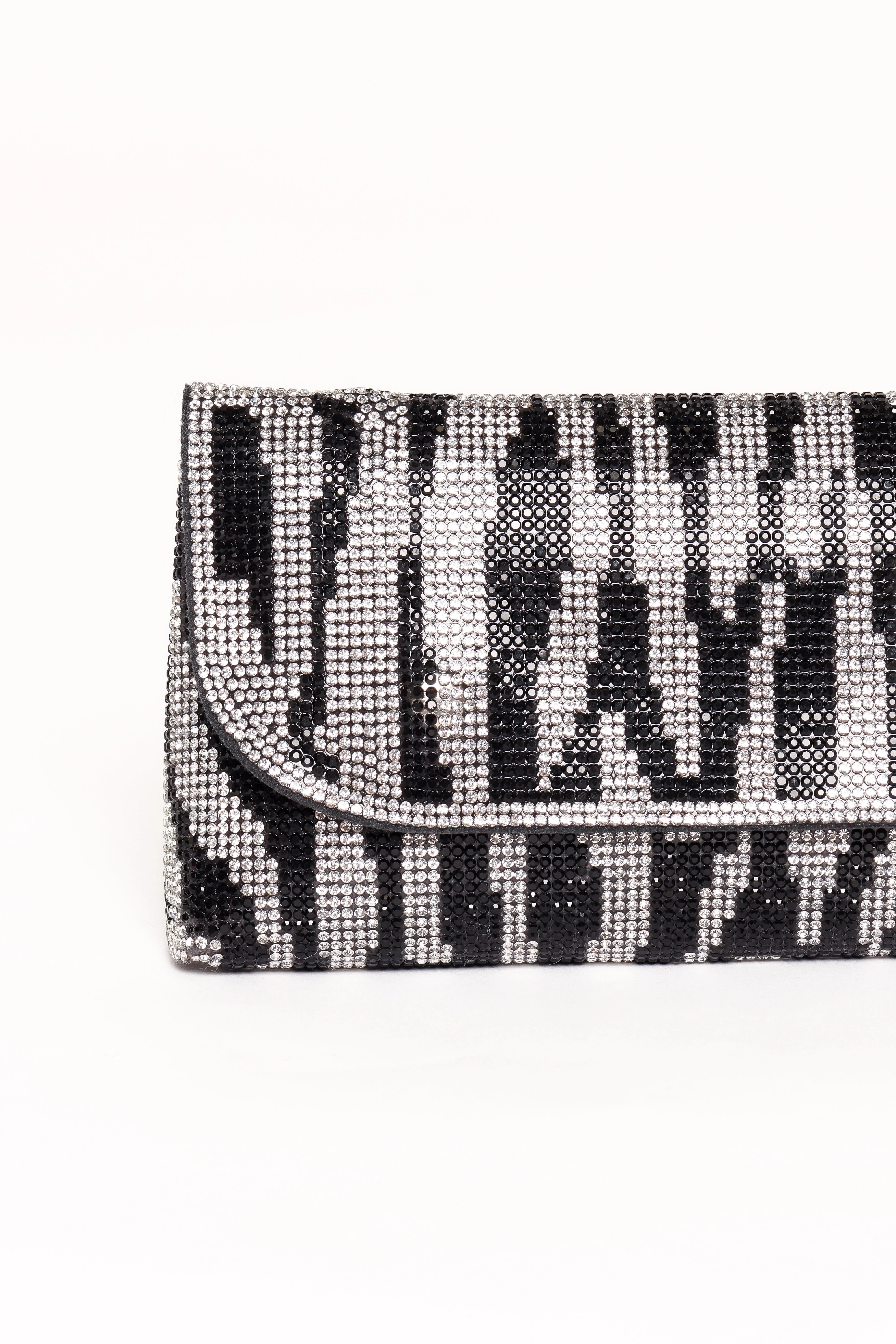 Zara Embellished Bag - Zebra
