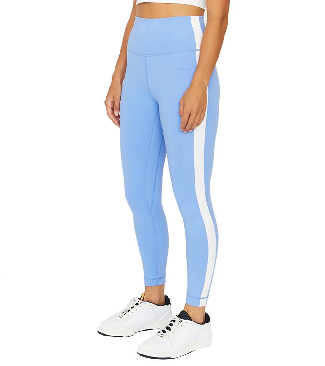 Cream Yoga Hana 7/8 Side Stripe Legging