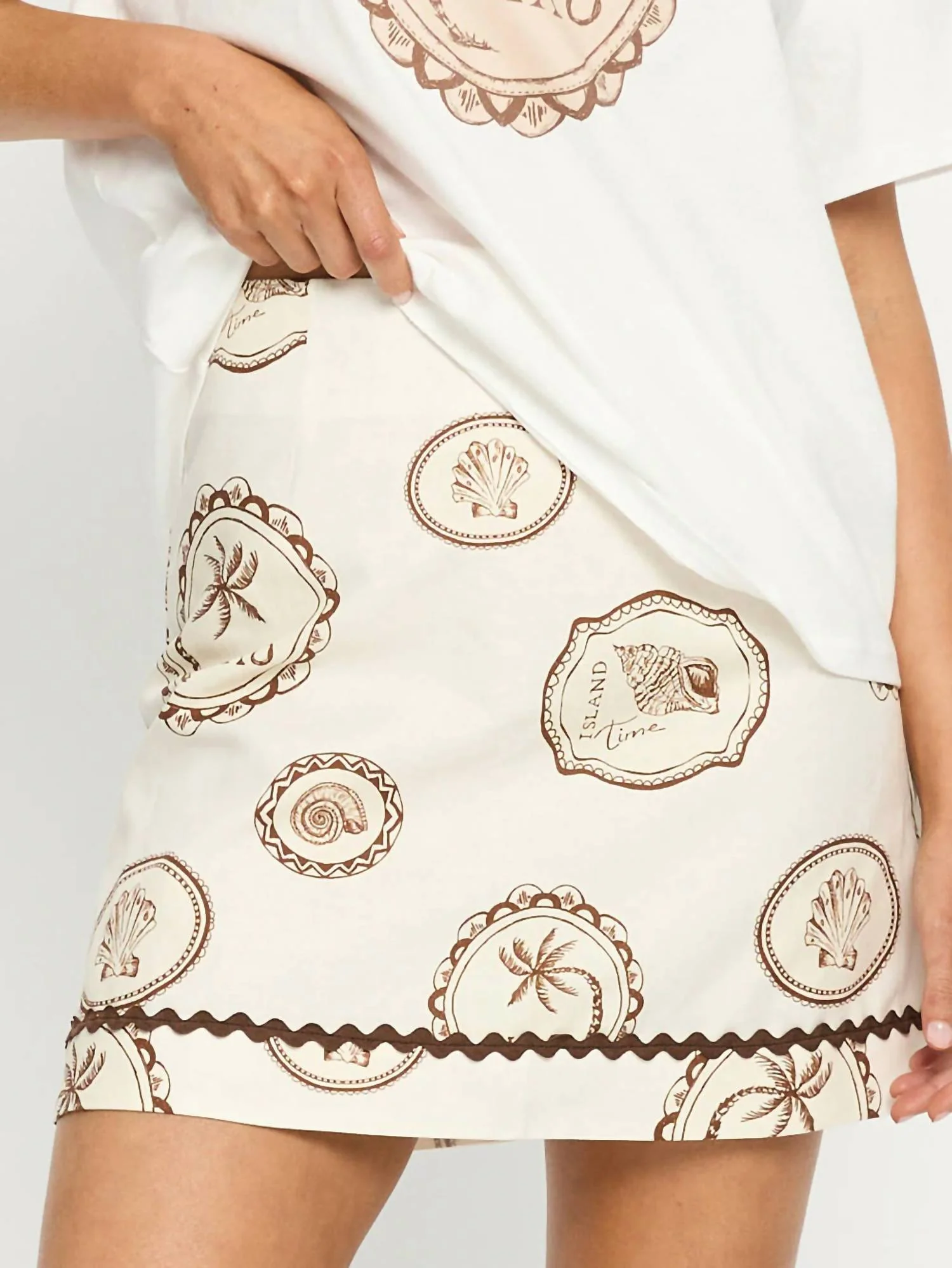 Ciao Mini Skirt In Cream