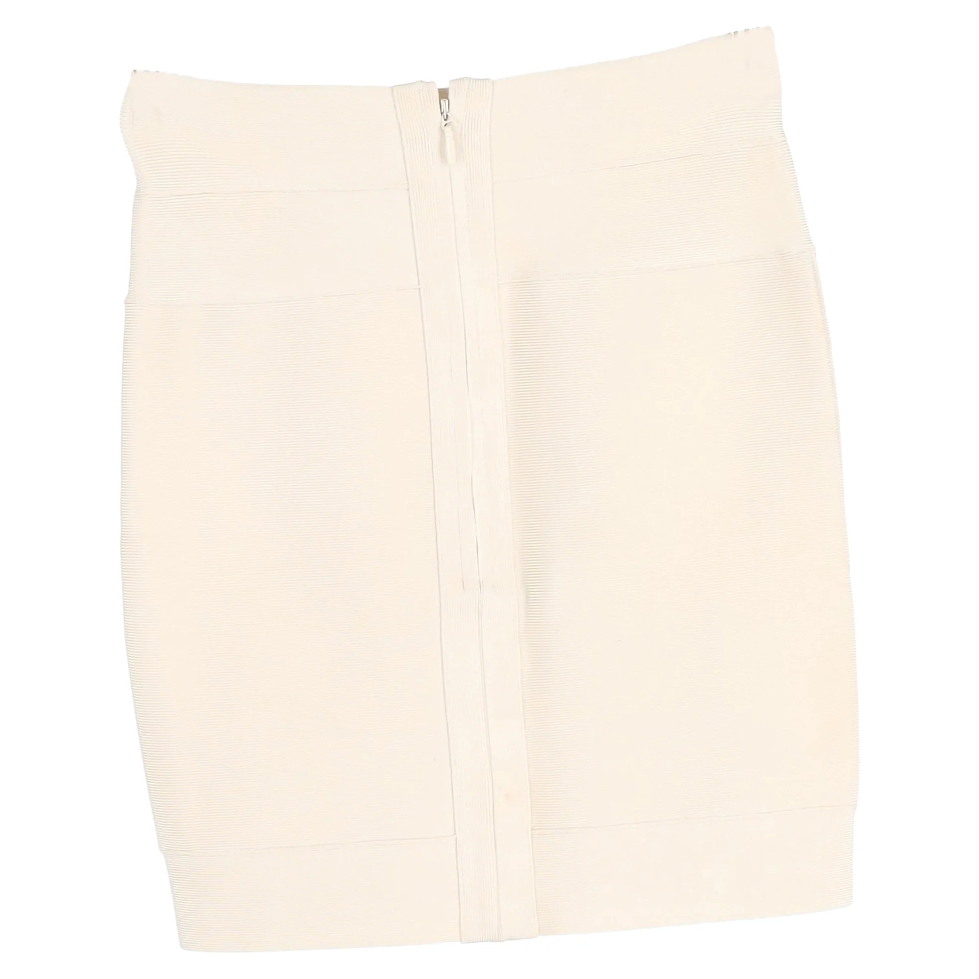 Herve Leger Charlotte Bandage Mini Skirt in White Rayon