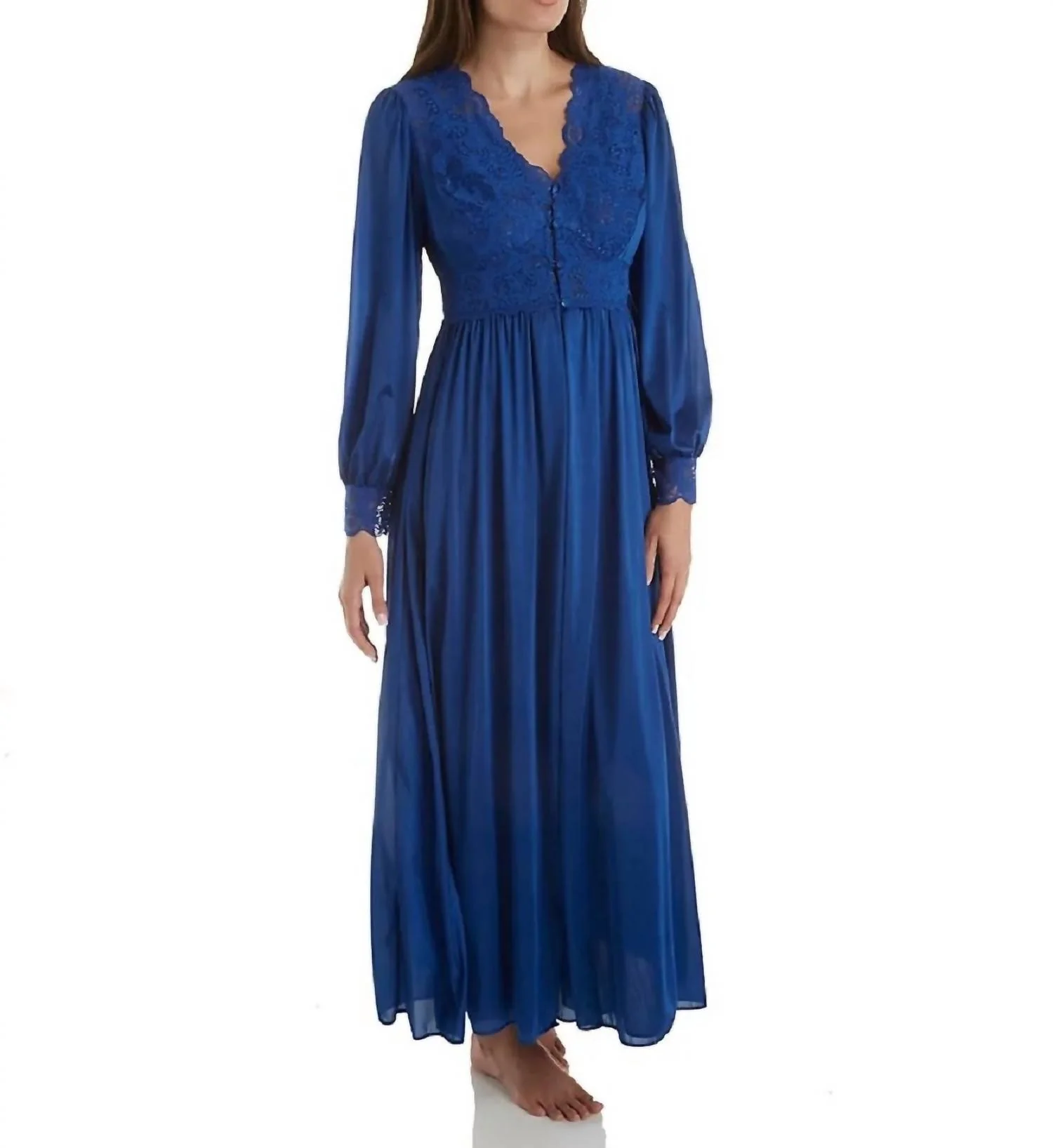 Silhouette 54 Long Sleeve Long Coat In Navy