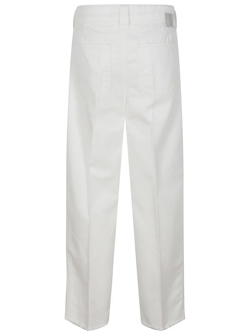 White High-Quality Mia Denim Trousers