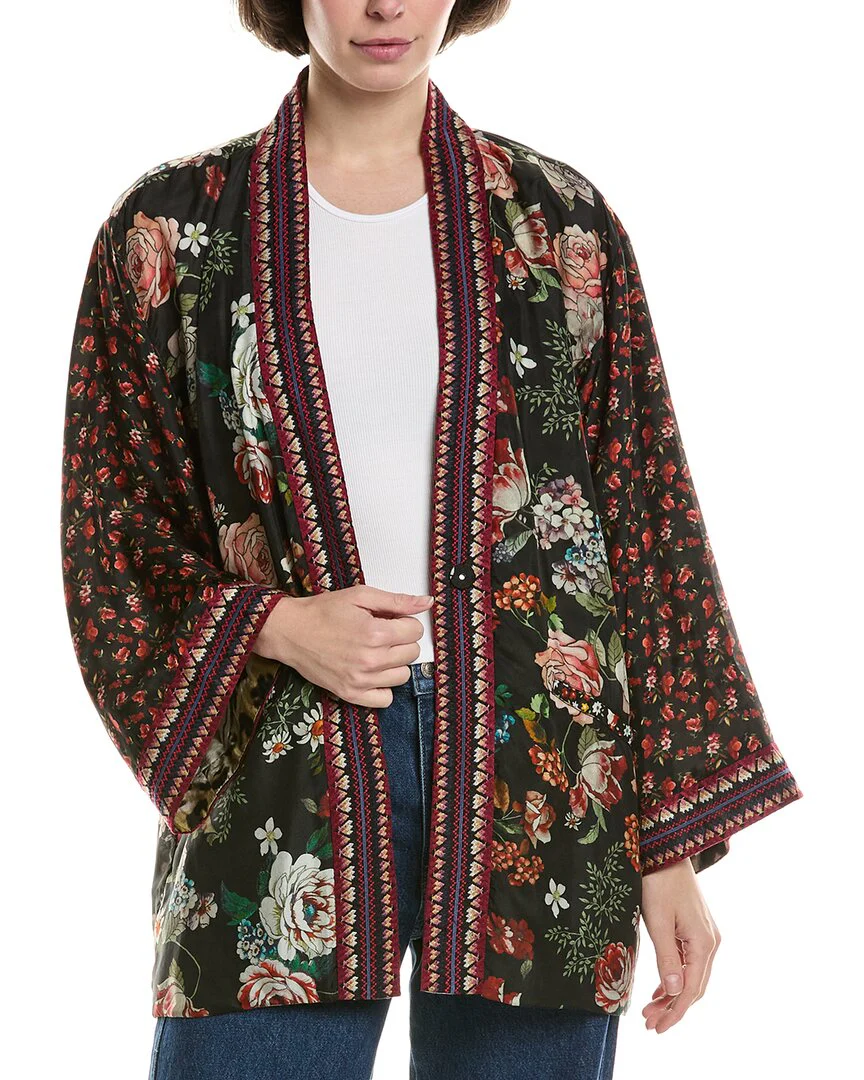 Johnny Was Merhawi Reversible Silk Kimono