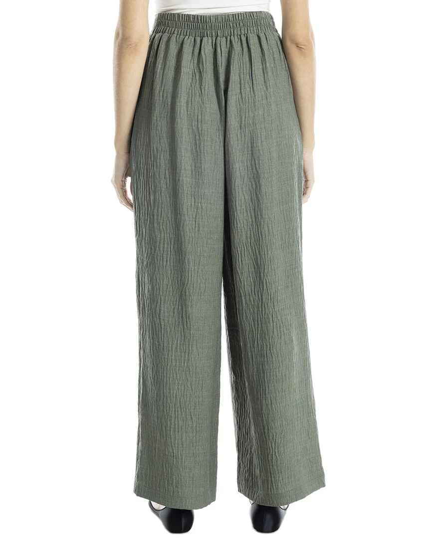 Max Studio Textured Woven Wide Leg Pant