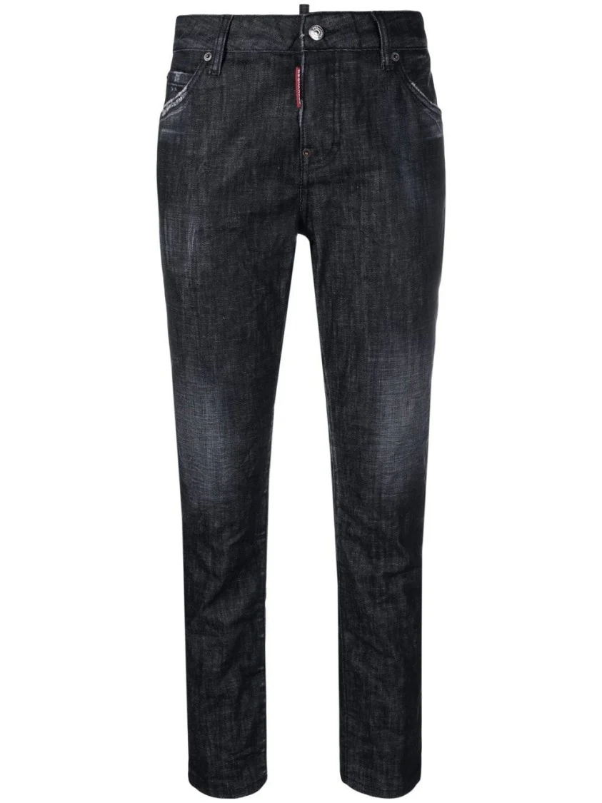 Tapered Black Jeans
