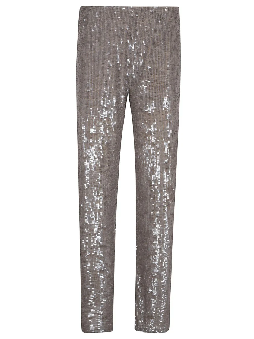 Dove Gray Sequin Trousers