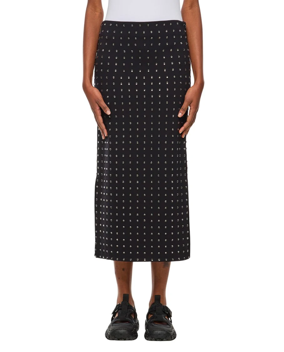 Nome Crystal Lycra Midi Skirt