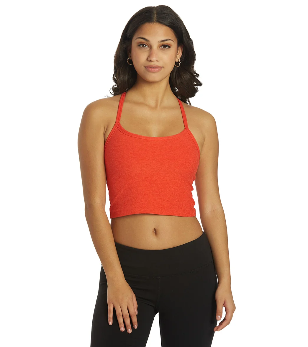 Beyond Yoga Spacedye Slim Racerback Cropped Tank Redflower-Scarlet
