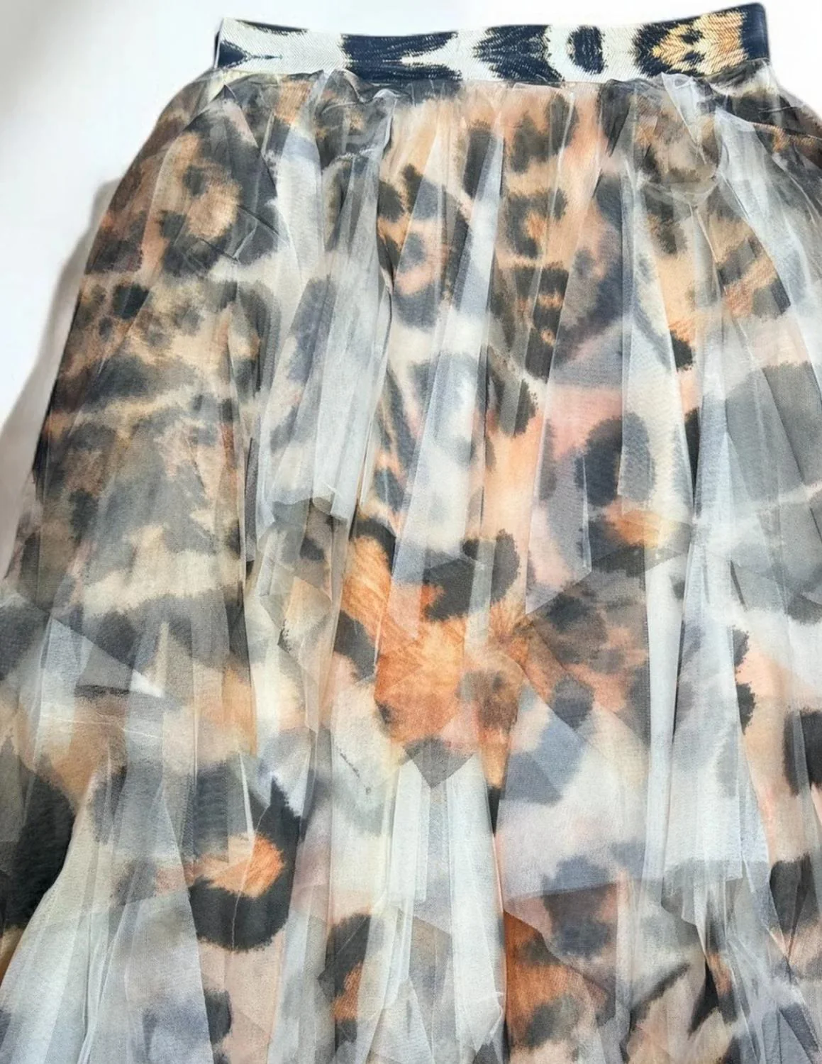 Women's Wild Tulle Skirt In Leopard