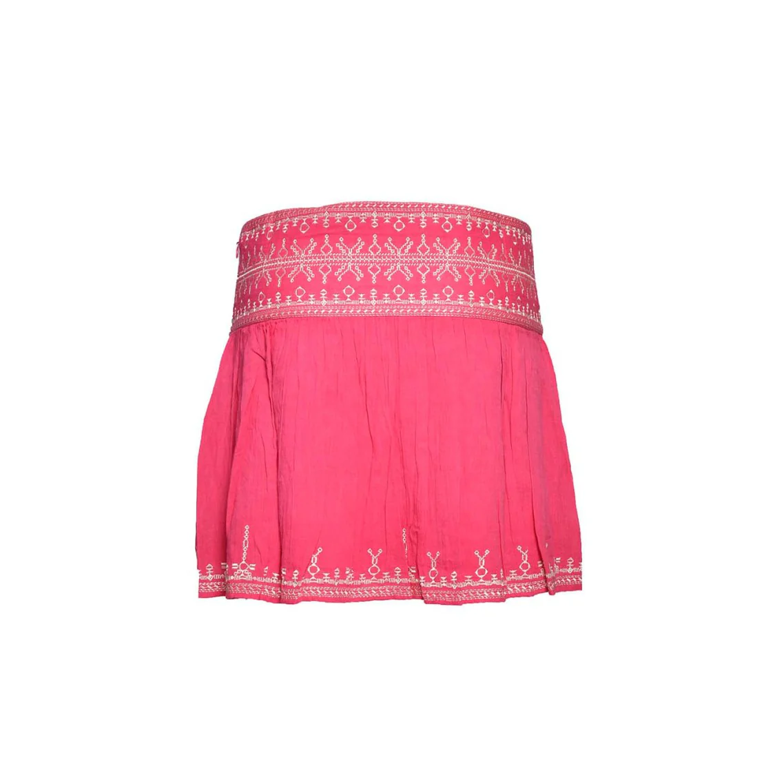 Picadilia Mini Skirt In Fuchsia Cotton