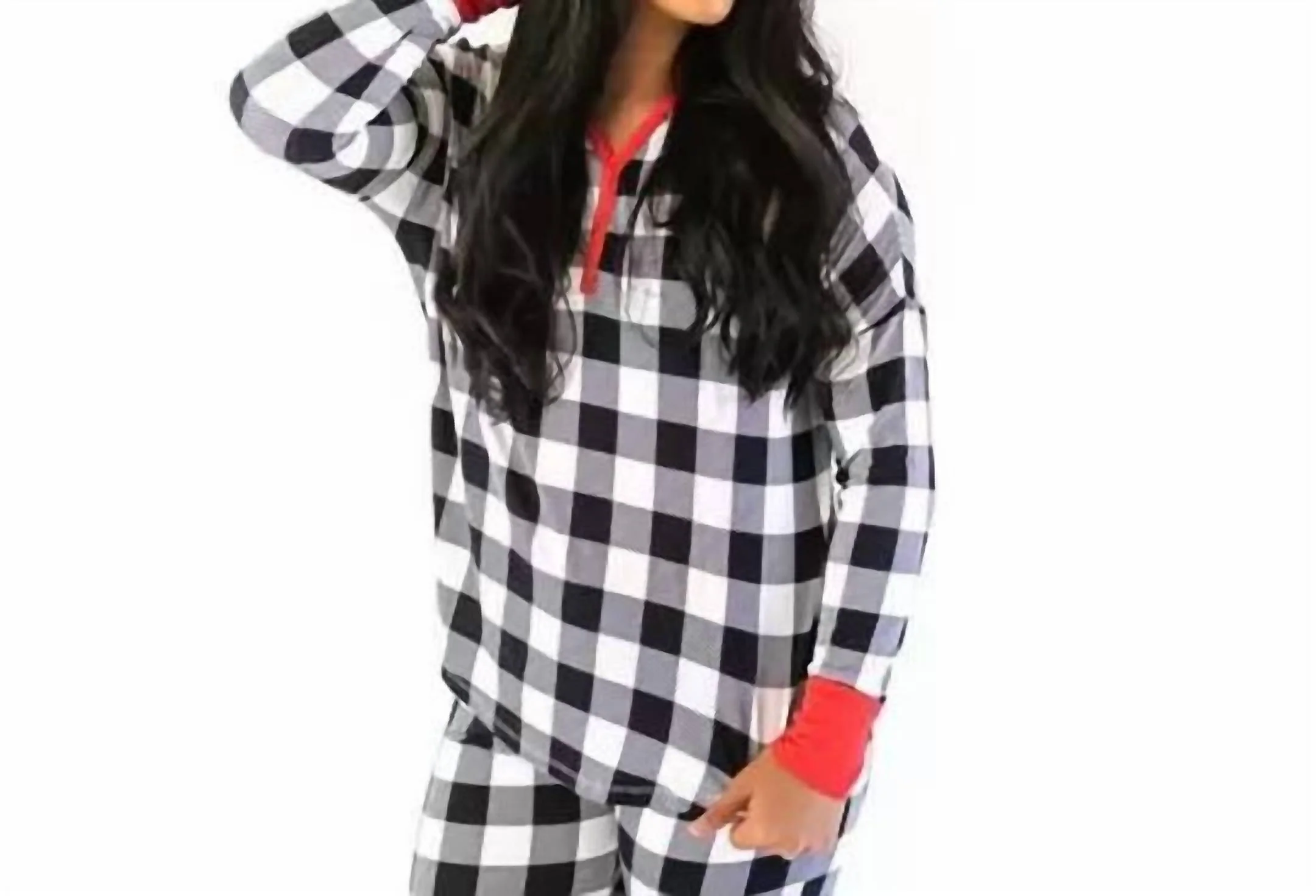 Pajama Set In Buffalo Plaid