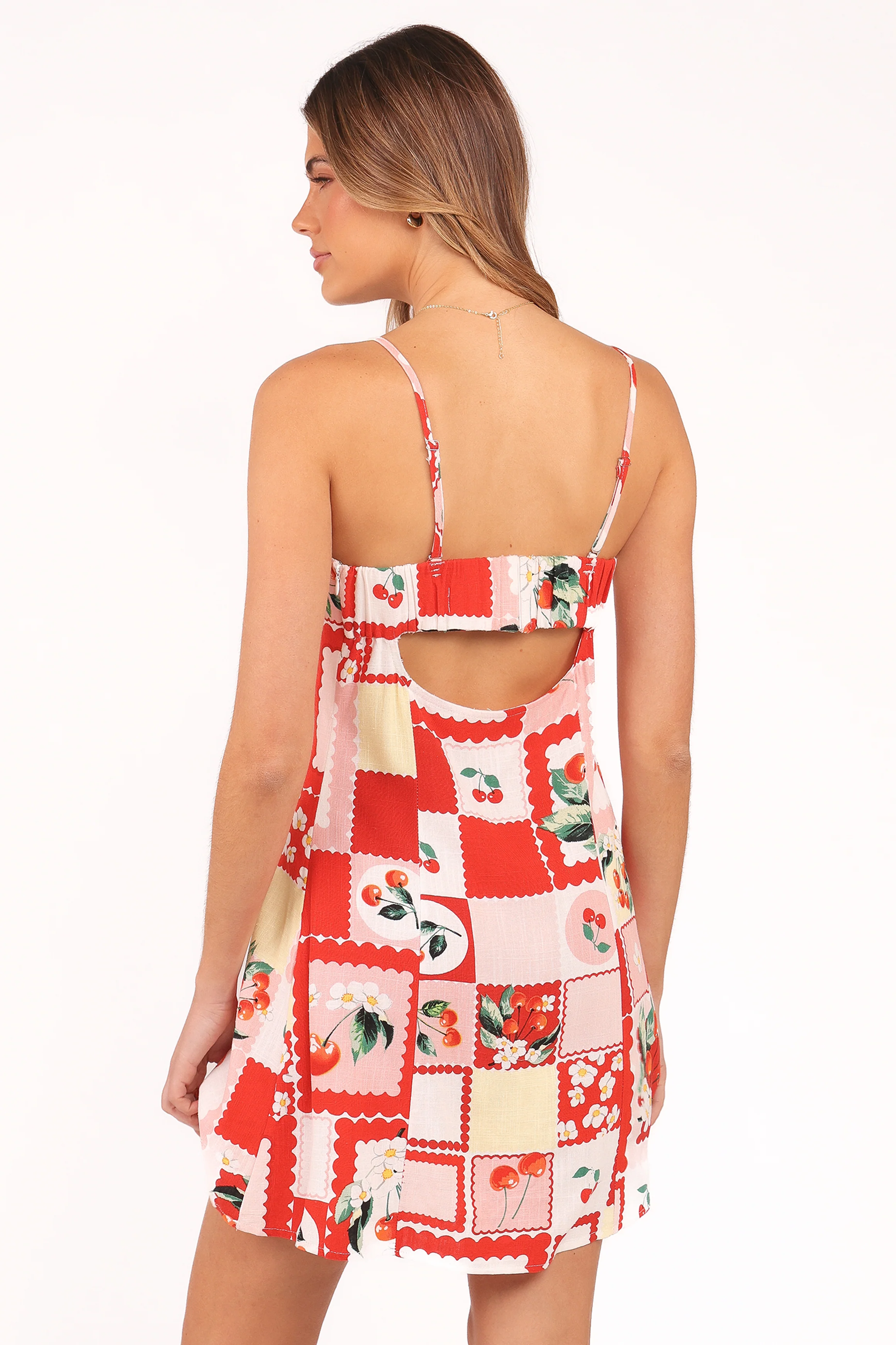 Loredana Mini Dress - Cherry