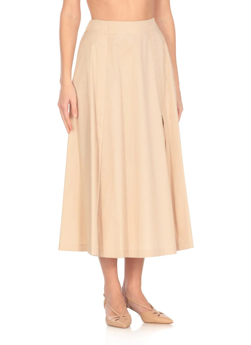 Beige Cotton Skirt