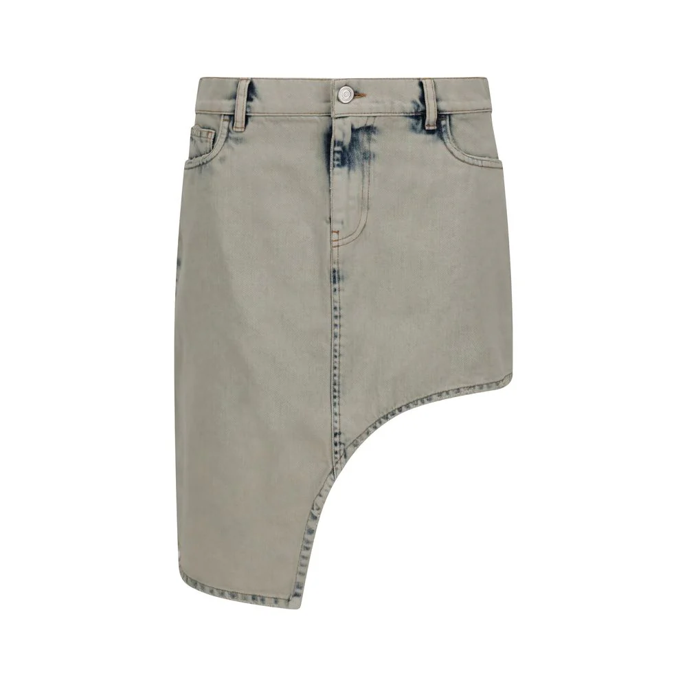 Coperni Asymmetric blue Women's Miniskirt