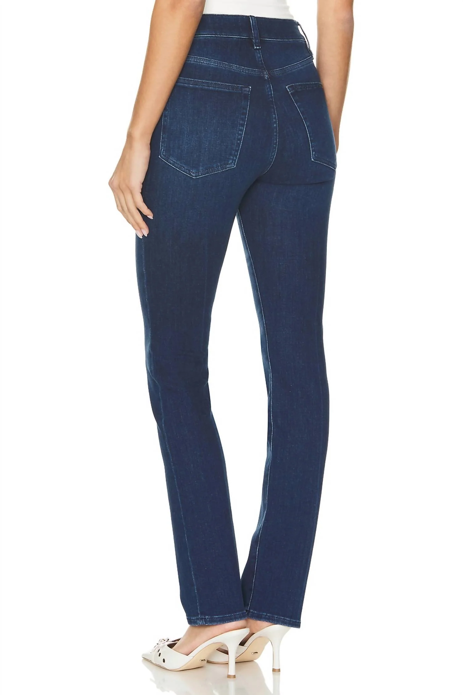 Le High Straight Leg Jeans In Calvin