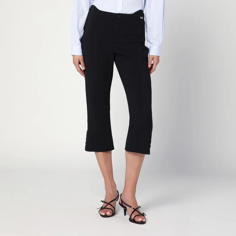Victoria Beckham Women's Cropped Trousers In Wool Blend