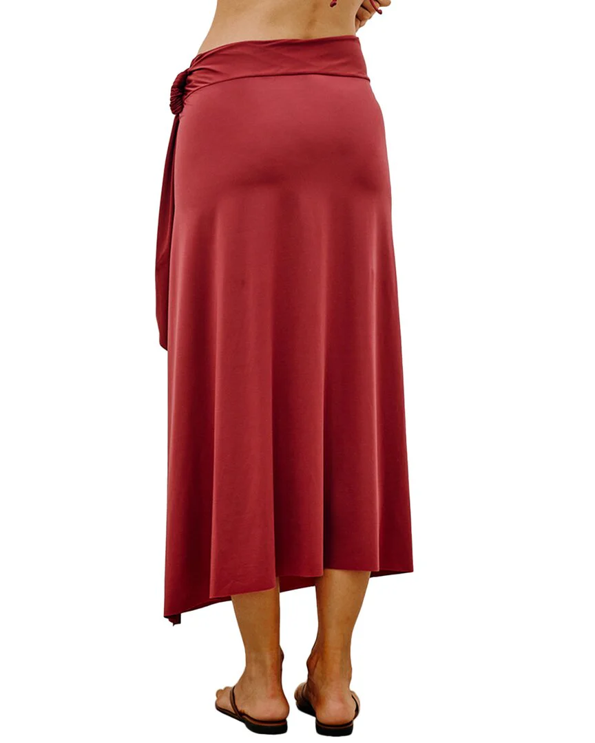 ViX Solid Alana Midi Skirt