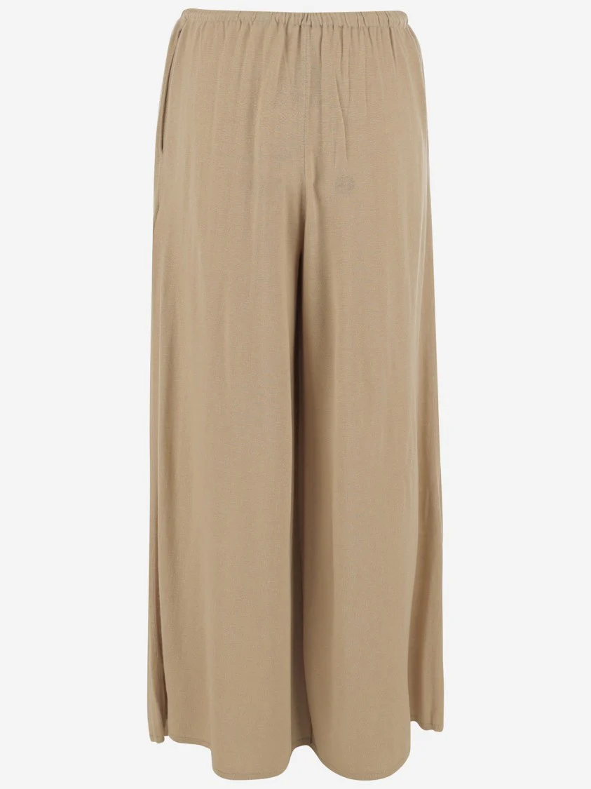 Wool Blend Piscata Pants