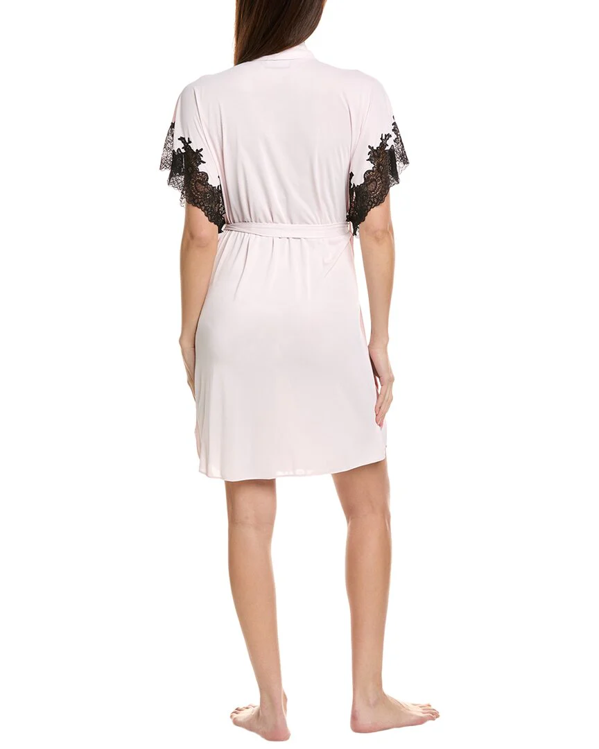 Natori Elegant Lace Applique Wrap