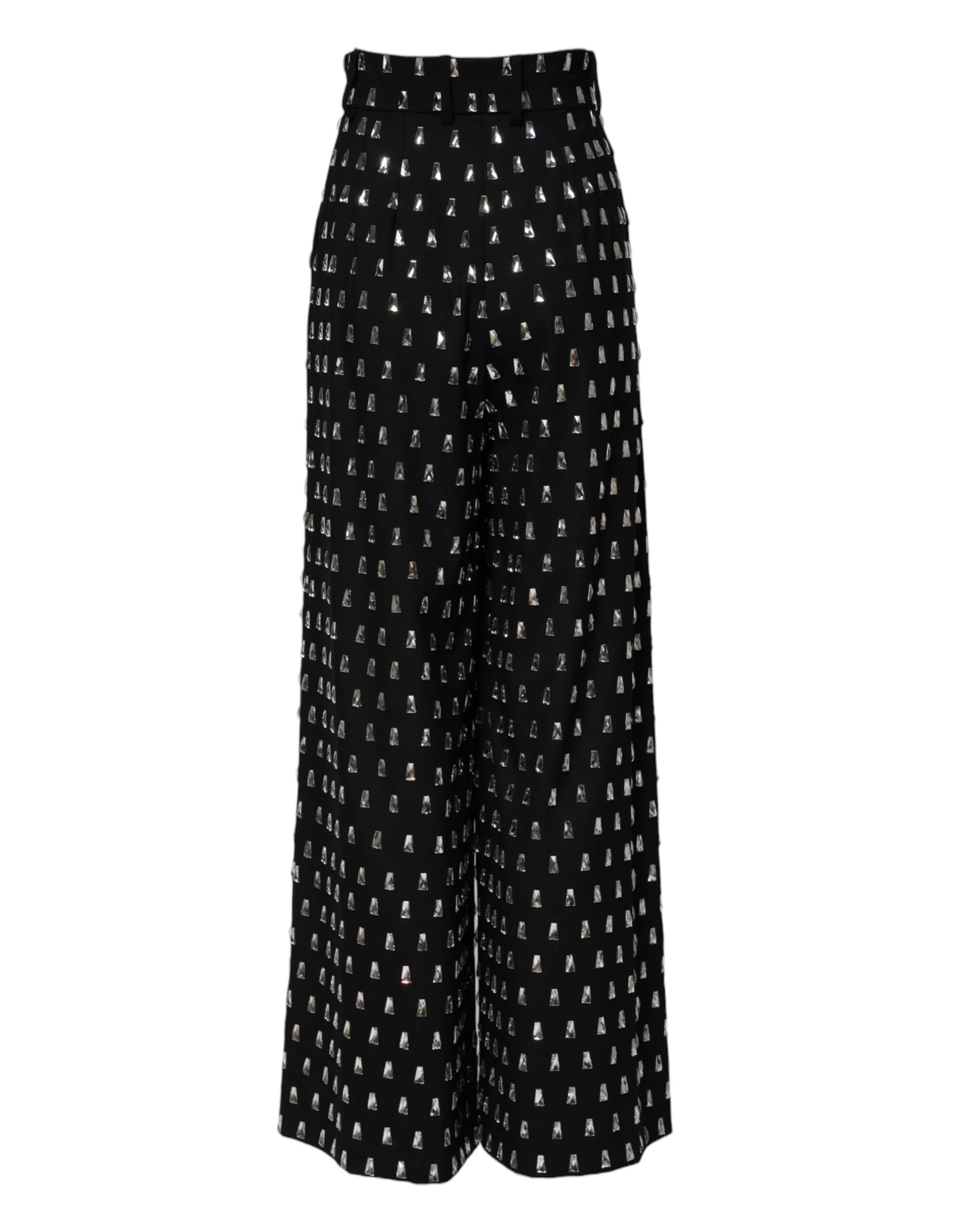 Dolce & Gabbana Crystal Embellished Wide Leg Women's Pants