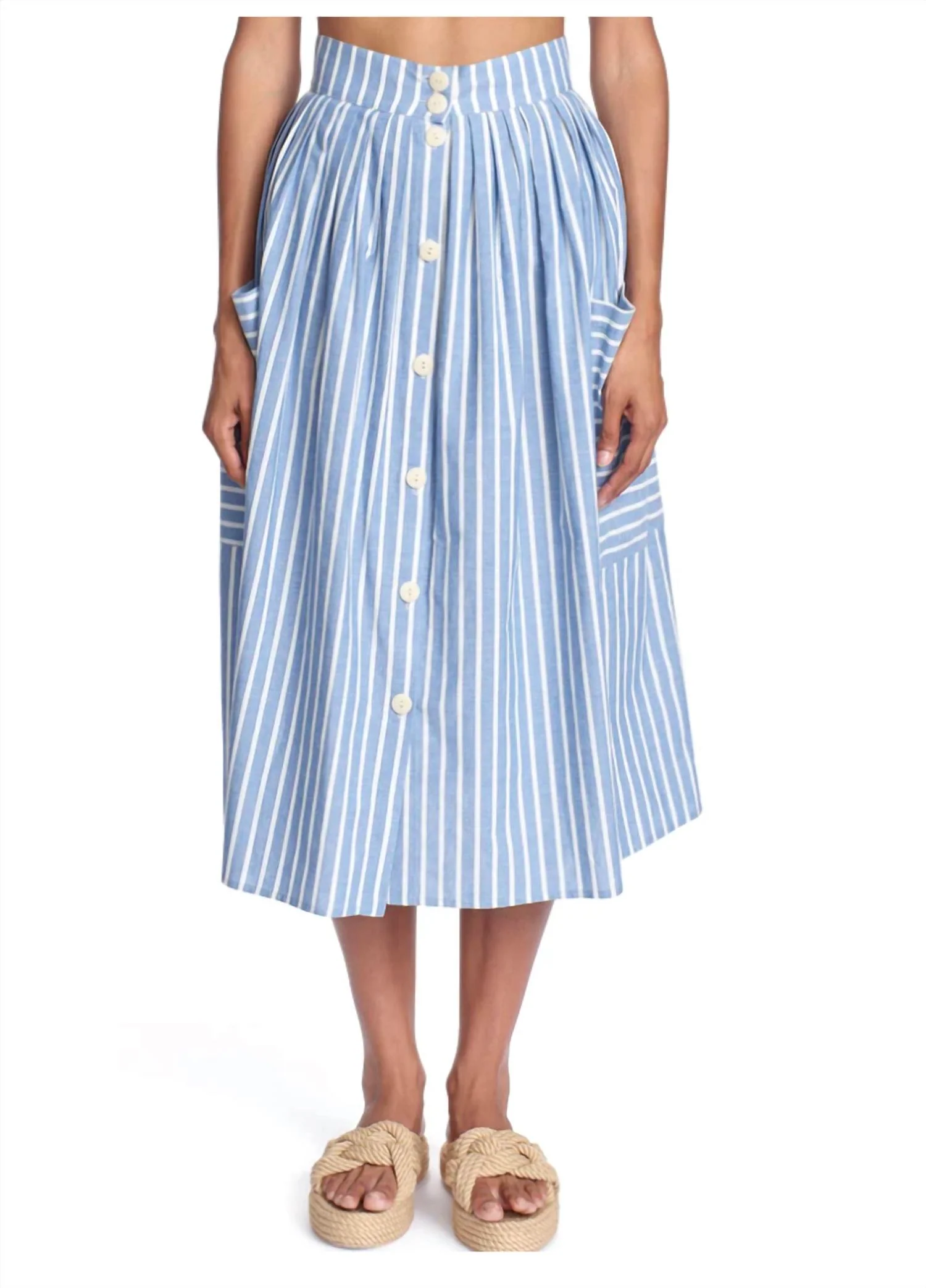 Cecilia Skirt In Blue/white