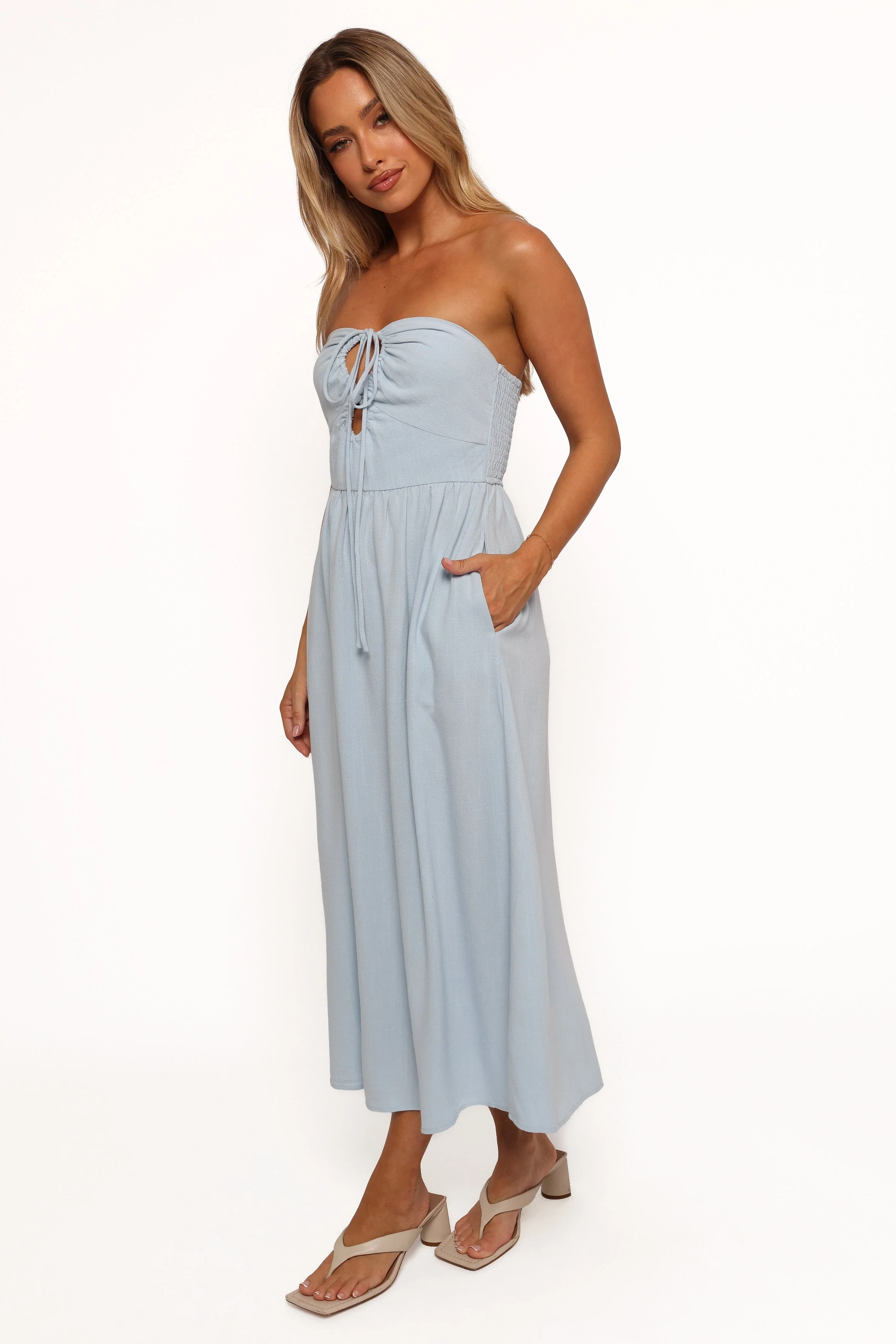 Tanner Midi Dress - Light Blue