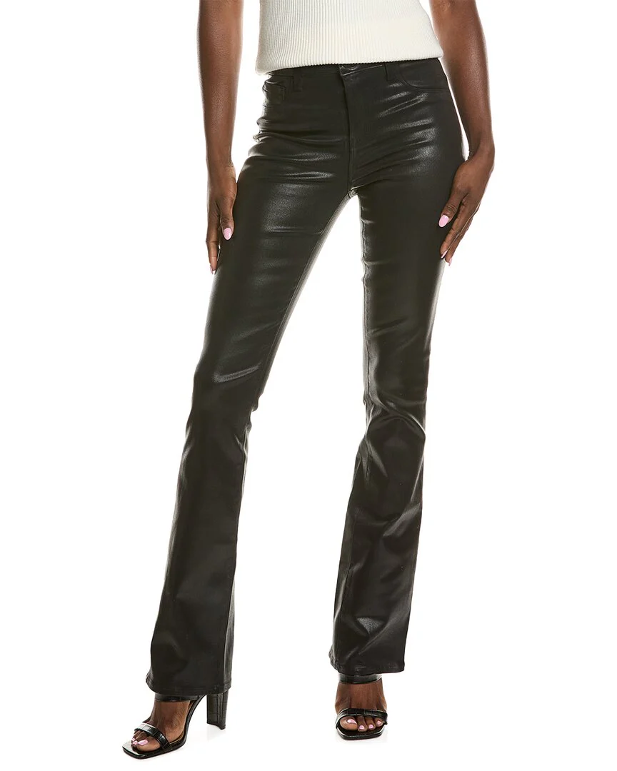 L’AGENCE Selma High-Rise Sleek Noir/Natural Con Coat Baby Bootcut Jean