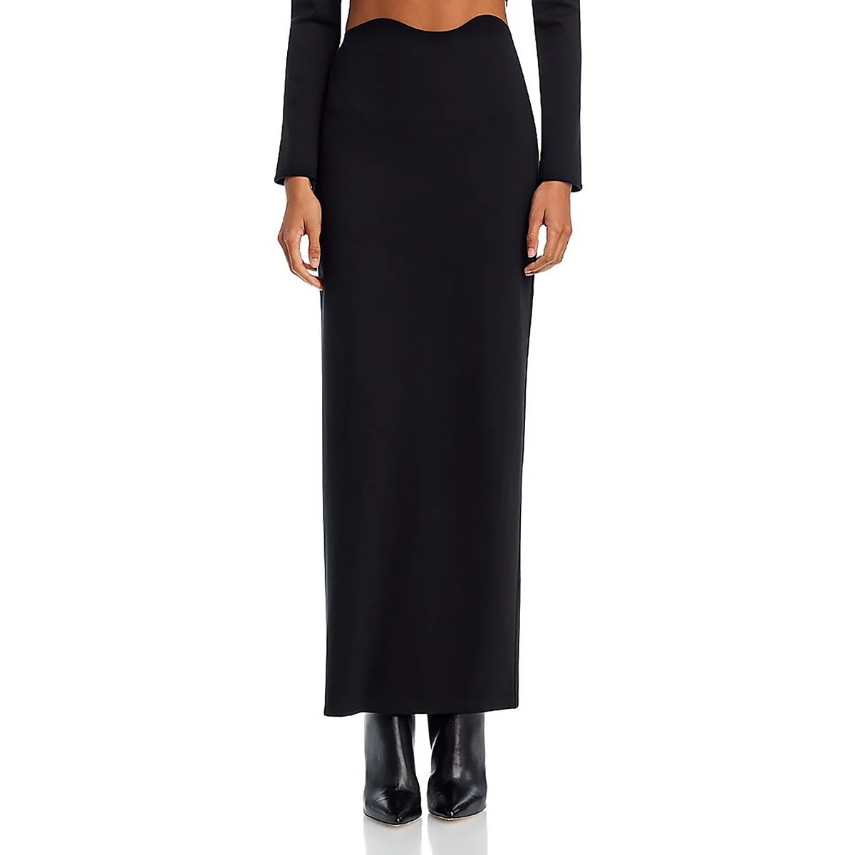 Womens Solid Maxi Skirt