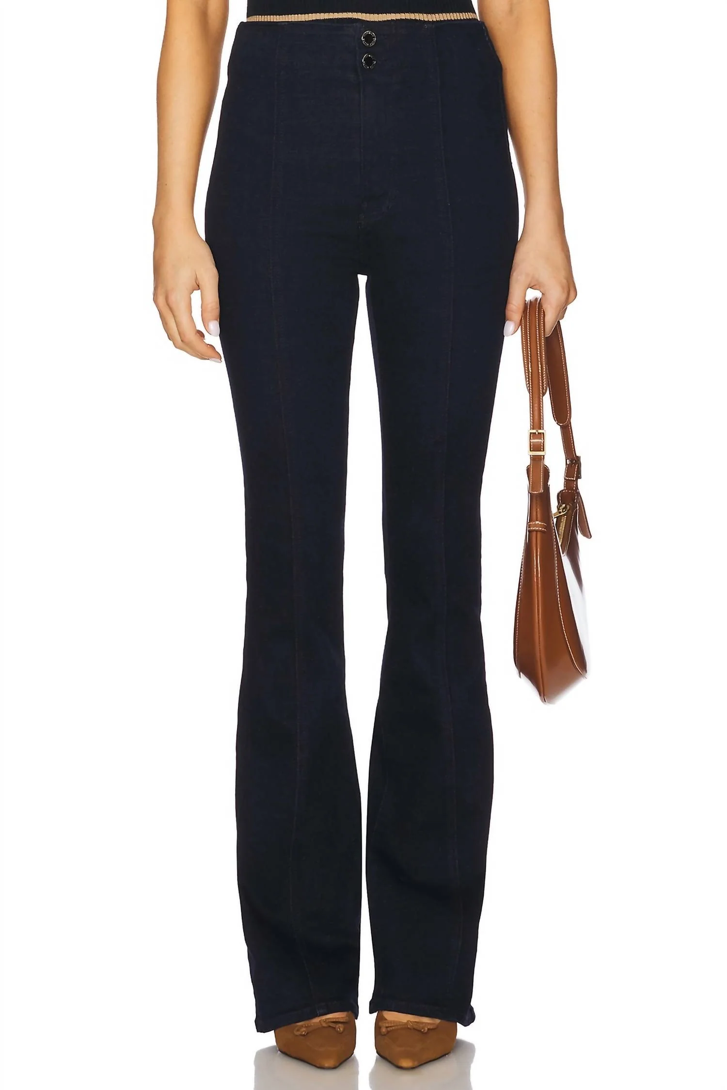 Beverly High Rise Skinny Flare Jeans In Indigo Rinse