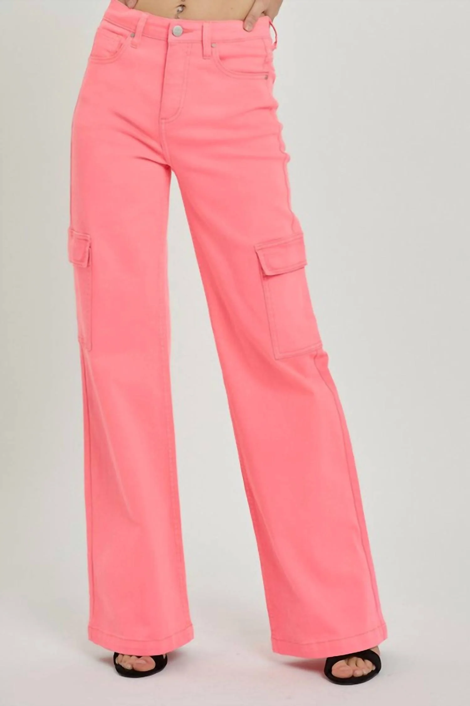 Kira Cargo Jeans In Pink