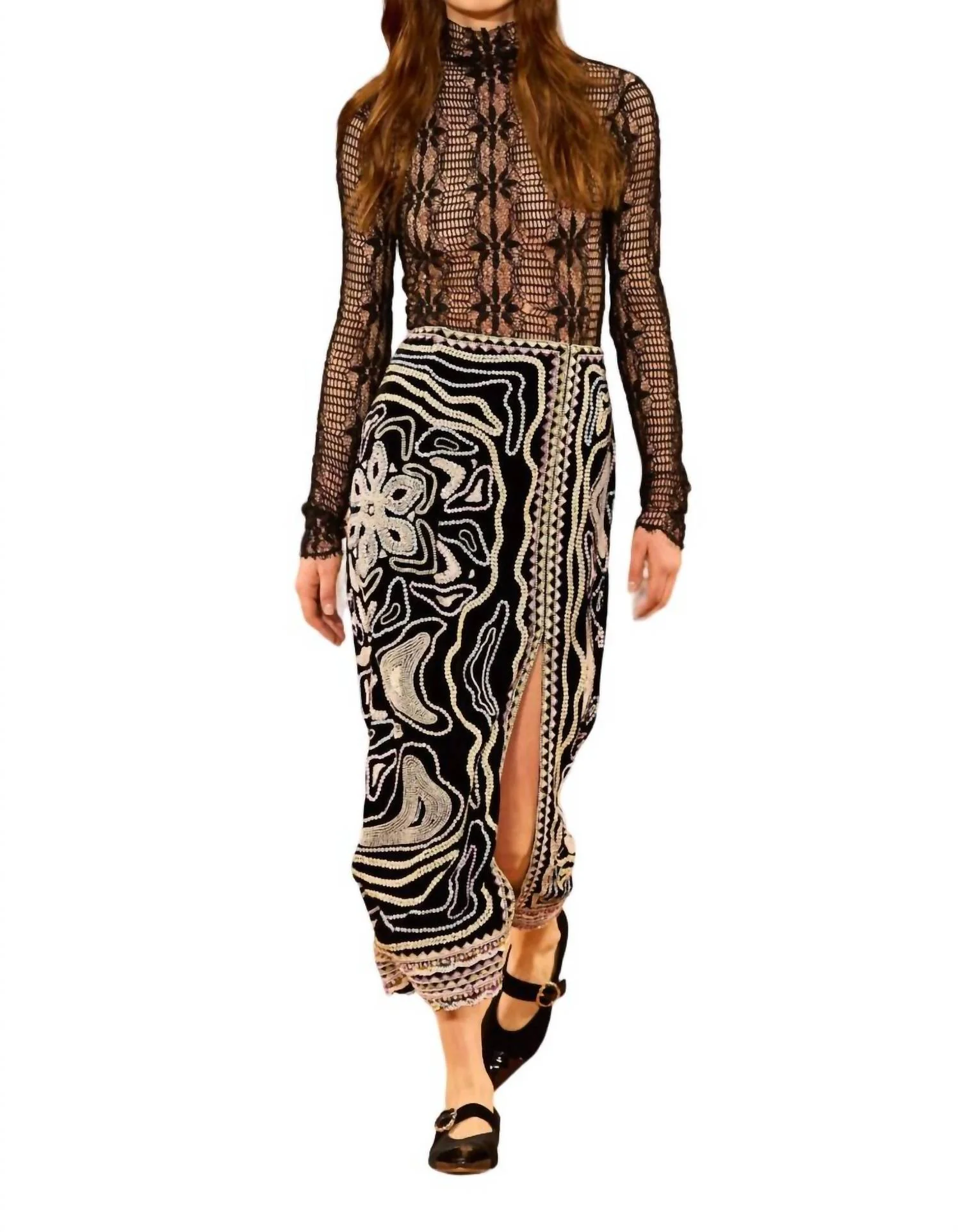 Adara Skirt In Obsidian