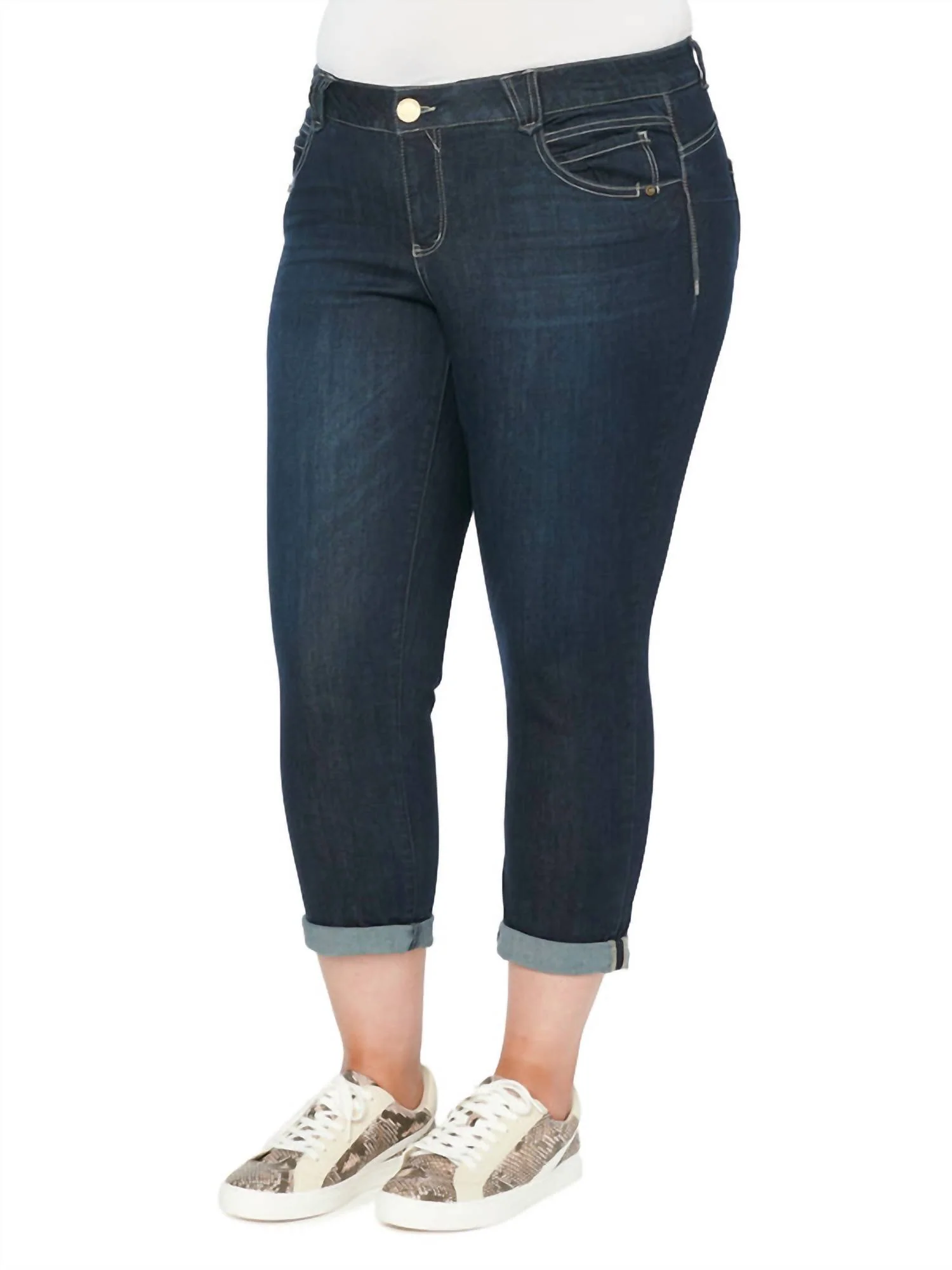 Absolution Ankle Skimmer Jeans - Plus In Indigo