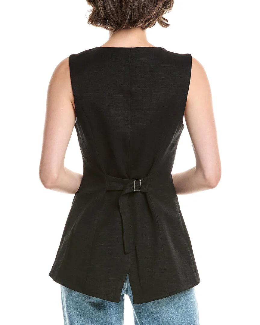 Endless Rose Linen-Blend Waistcoat