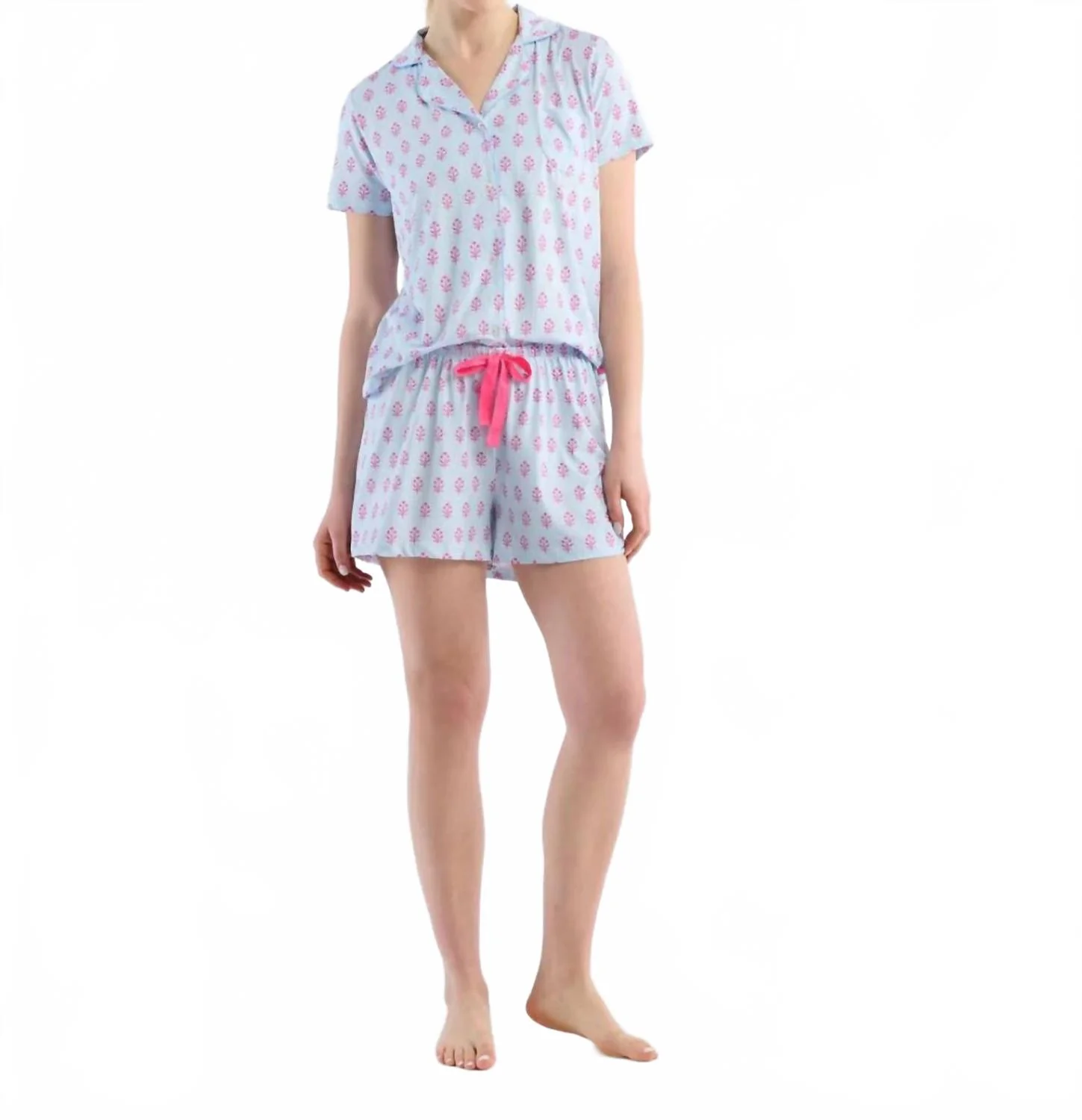 Everyday Short Pajama Set In Wild Flowers