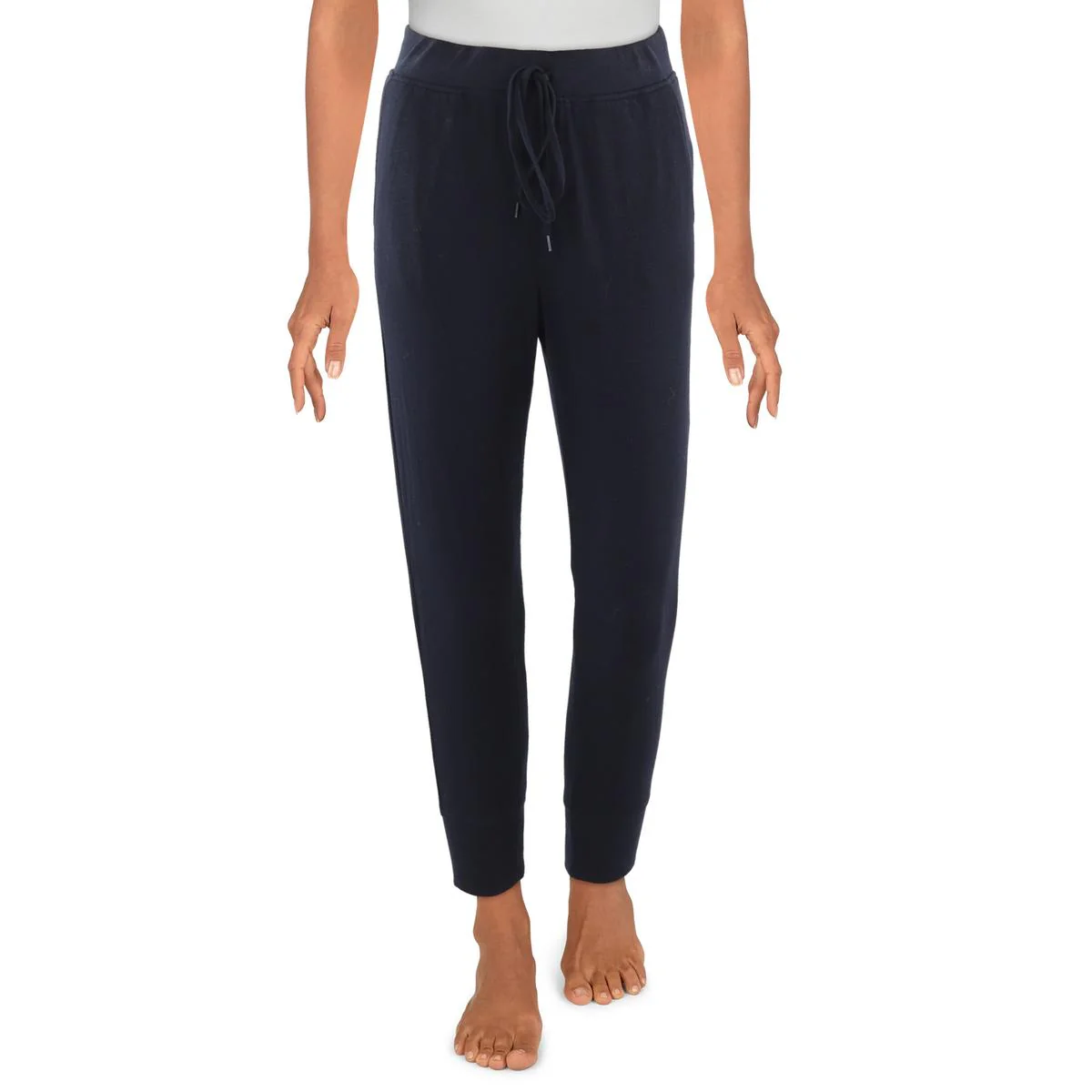 Womens Ribbed Cotton Sleep Pant