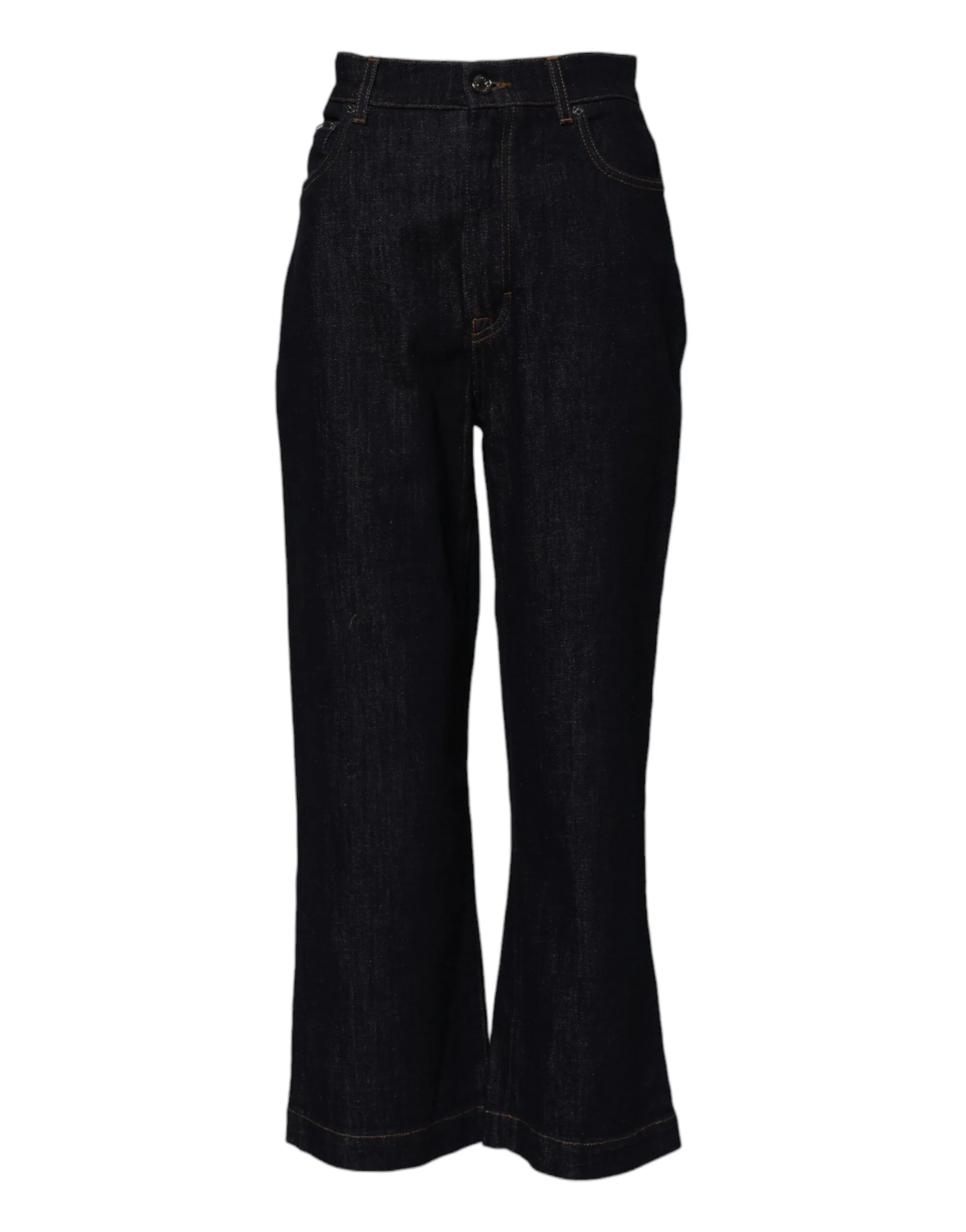 Dolce & Gabbana Cotton High Waisted Fla Women's Jeans