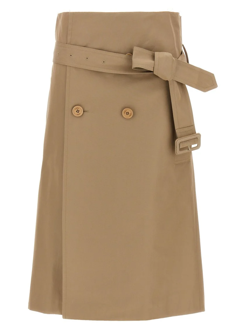 'Deconstructed Trenchcoat' Skirt