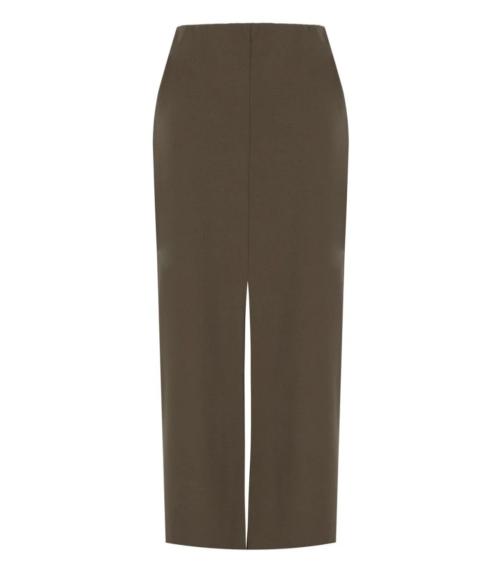 Ebony Grey Midi Skirt