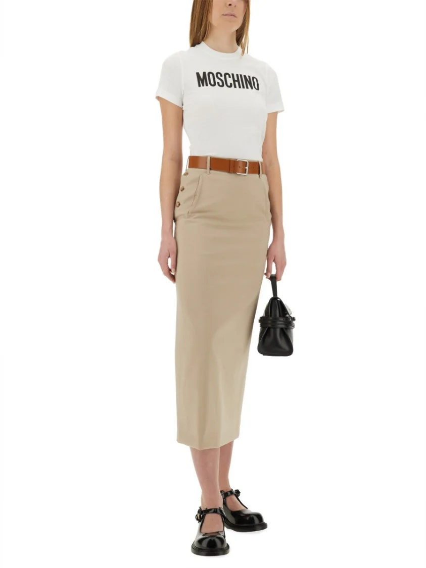 Tailored Twist Long Skirt