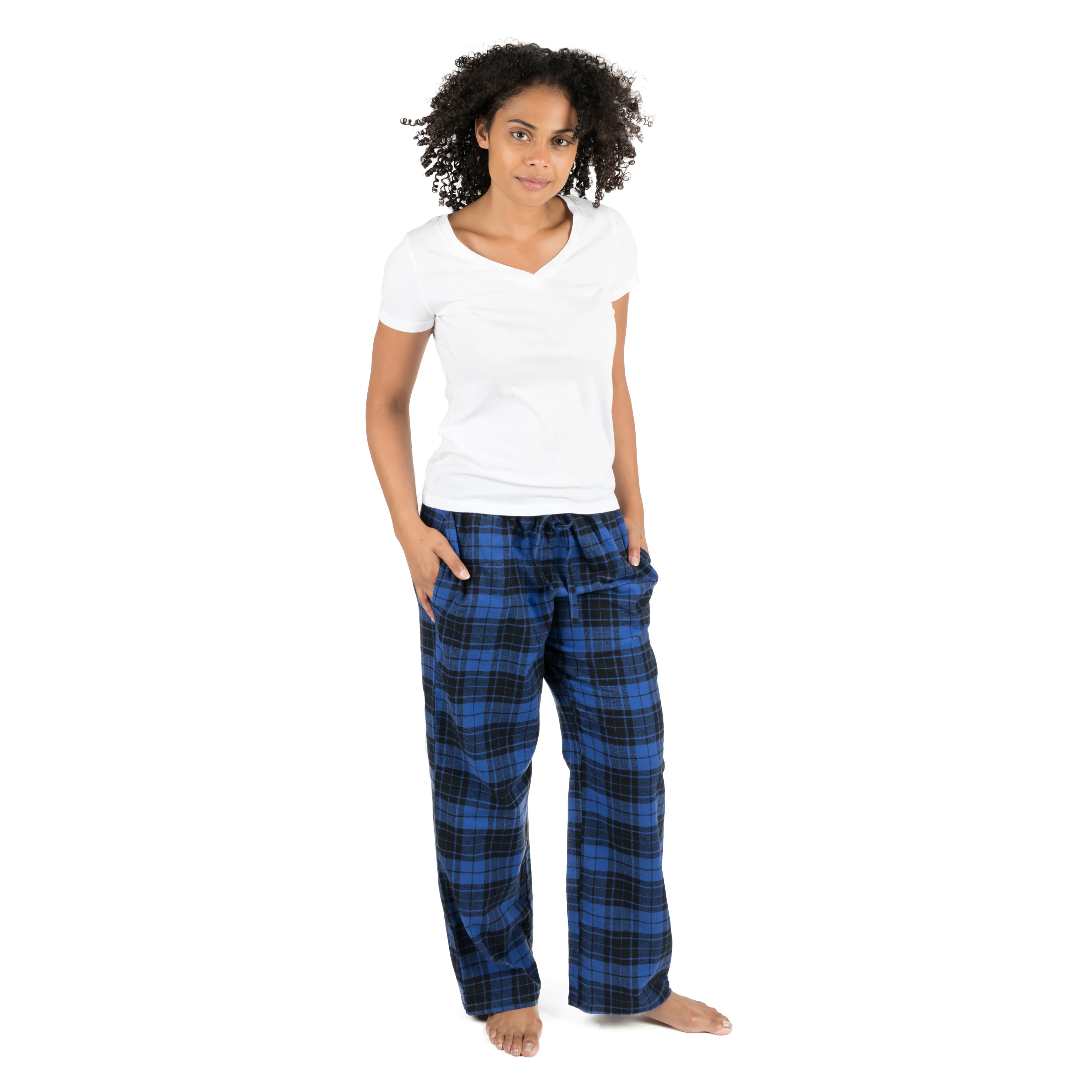 Christmas Womens Flannel Pajama Pants Plaid