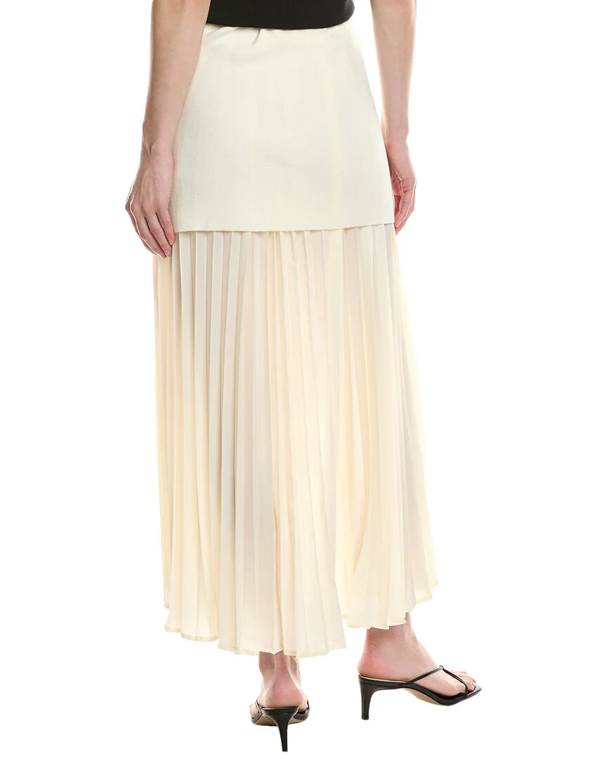 Avantlook Accordion Pleated Midi Skirt