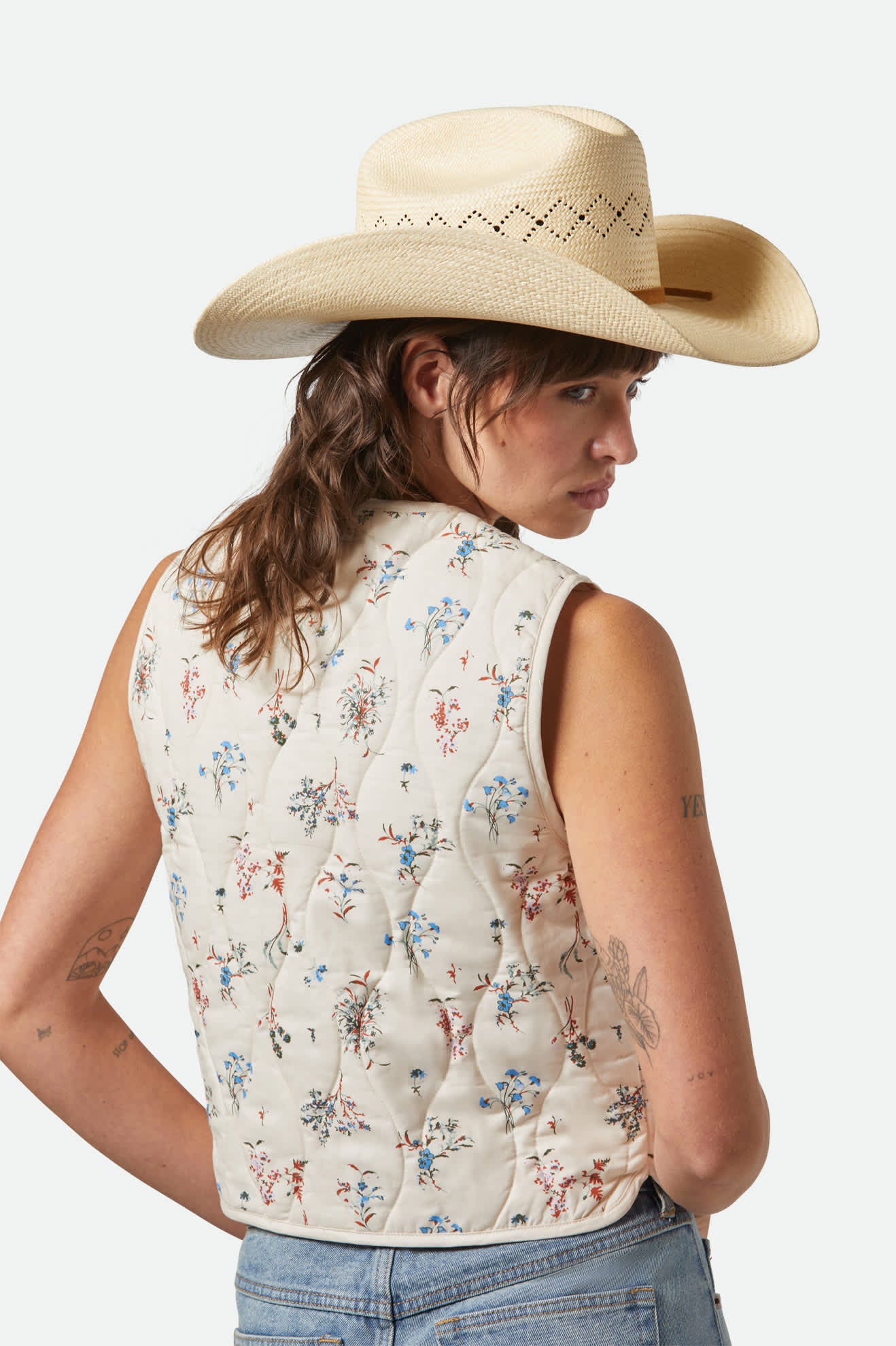 Laredo Panama Straw Cowboy Hat - Catalina Sand