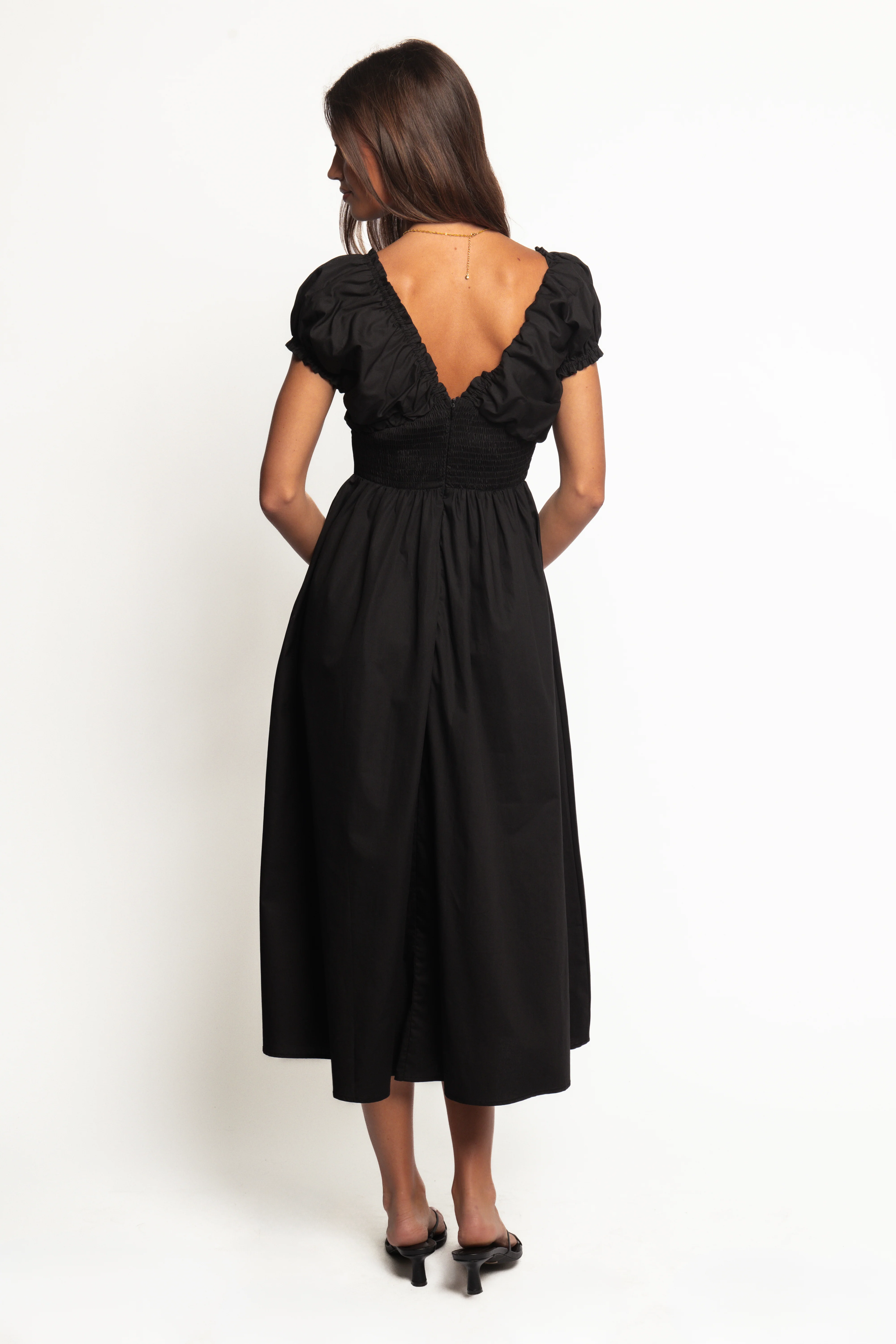 Larson Midi Dress - Black