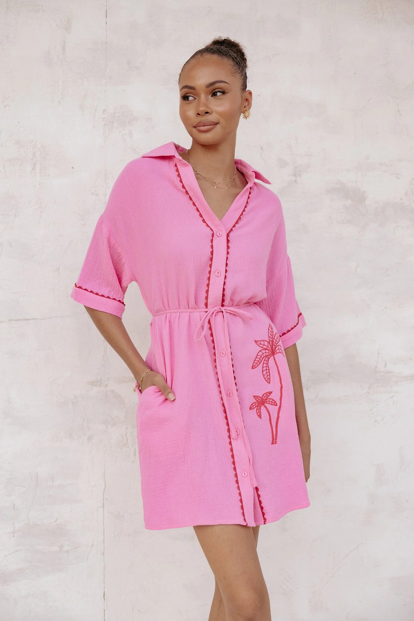 Fabiola Mini Dress - Pink