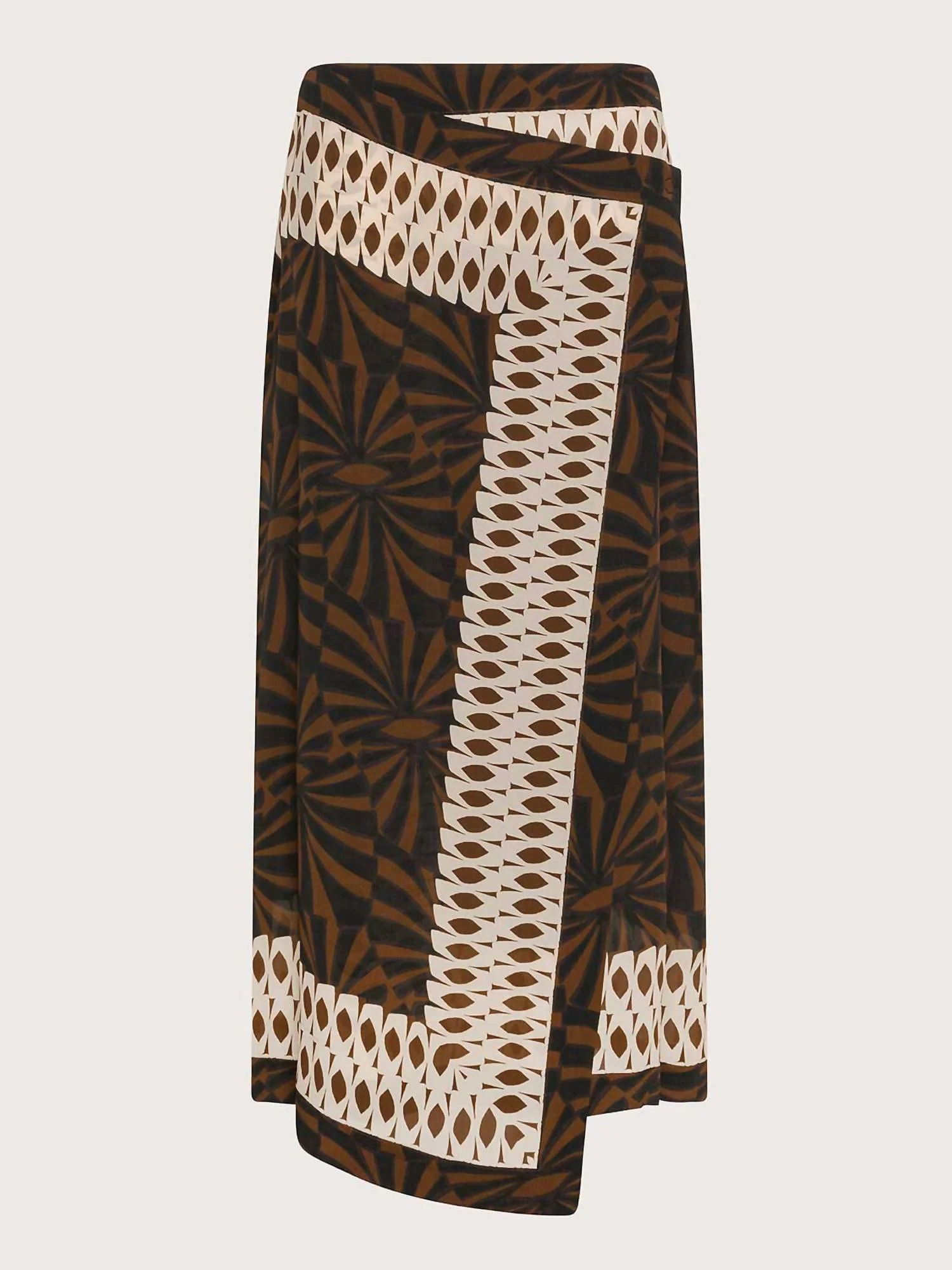 Women's Graphic Print Midi Skirt In Terra