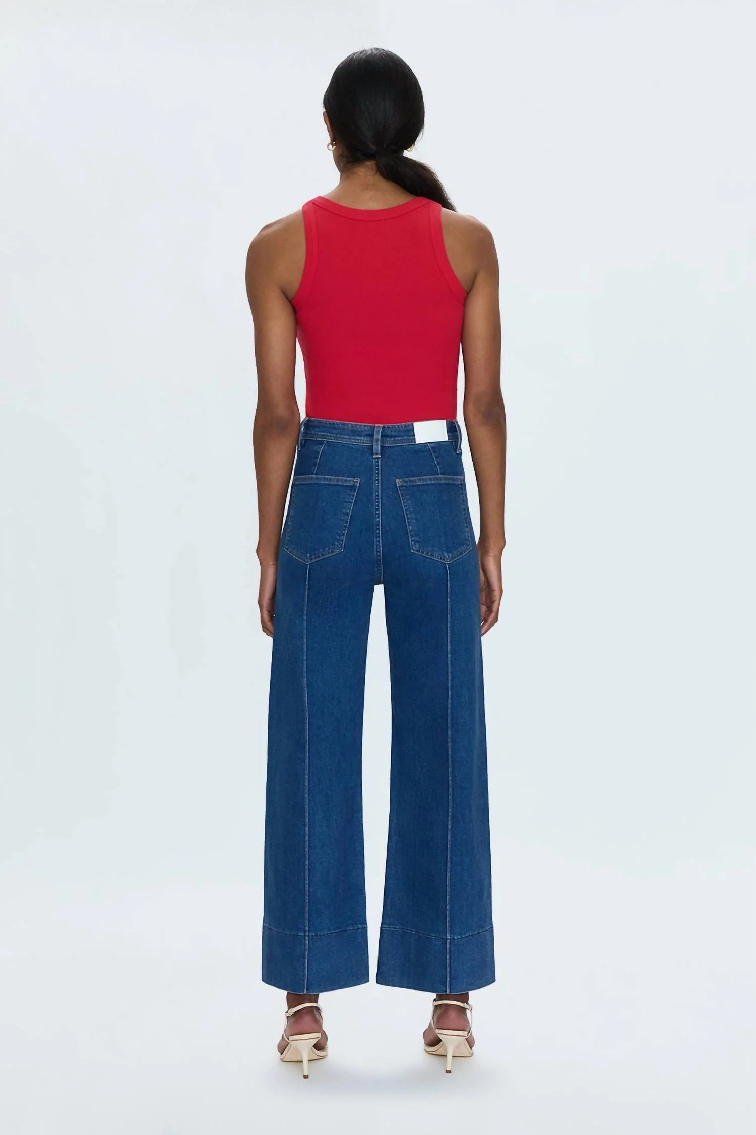 Penny Pintuck Ankle Jeans In Country Club