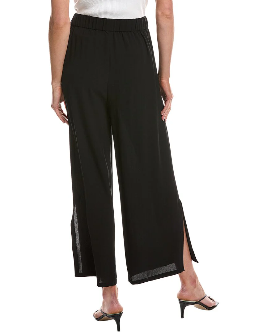 EILEEN FISHER Silk Straight Ankle Pant