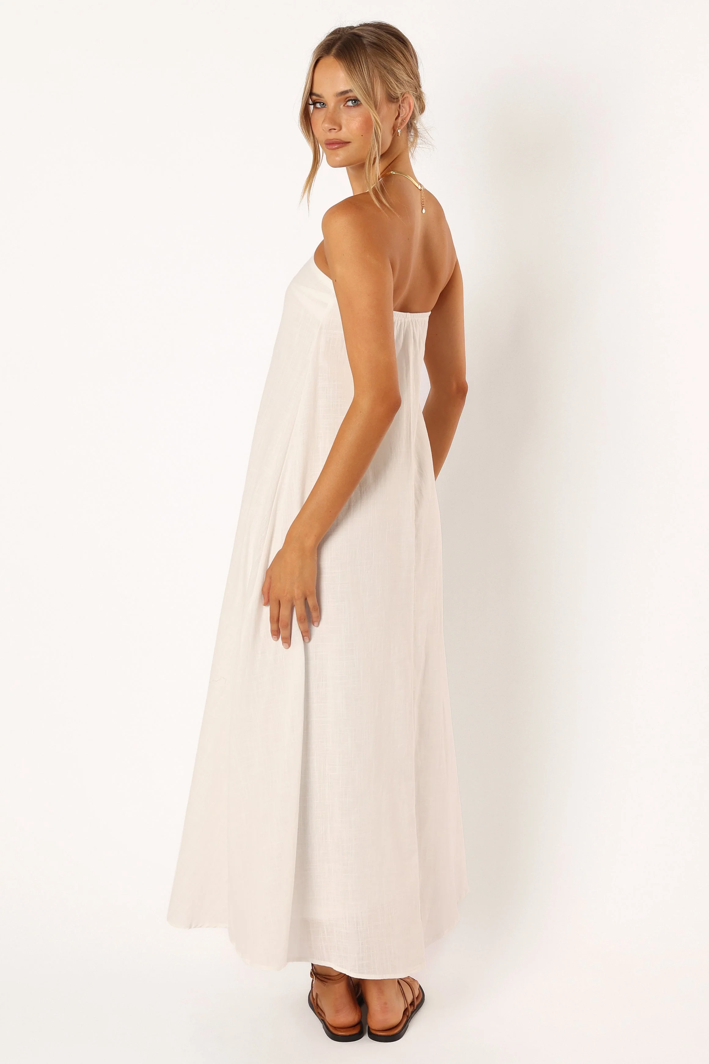 Soph Strapless Maxi Dress - White