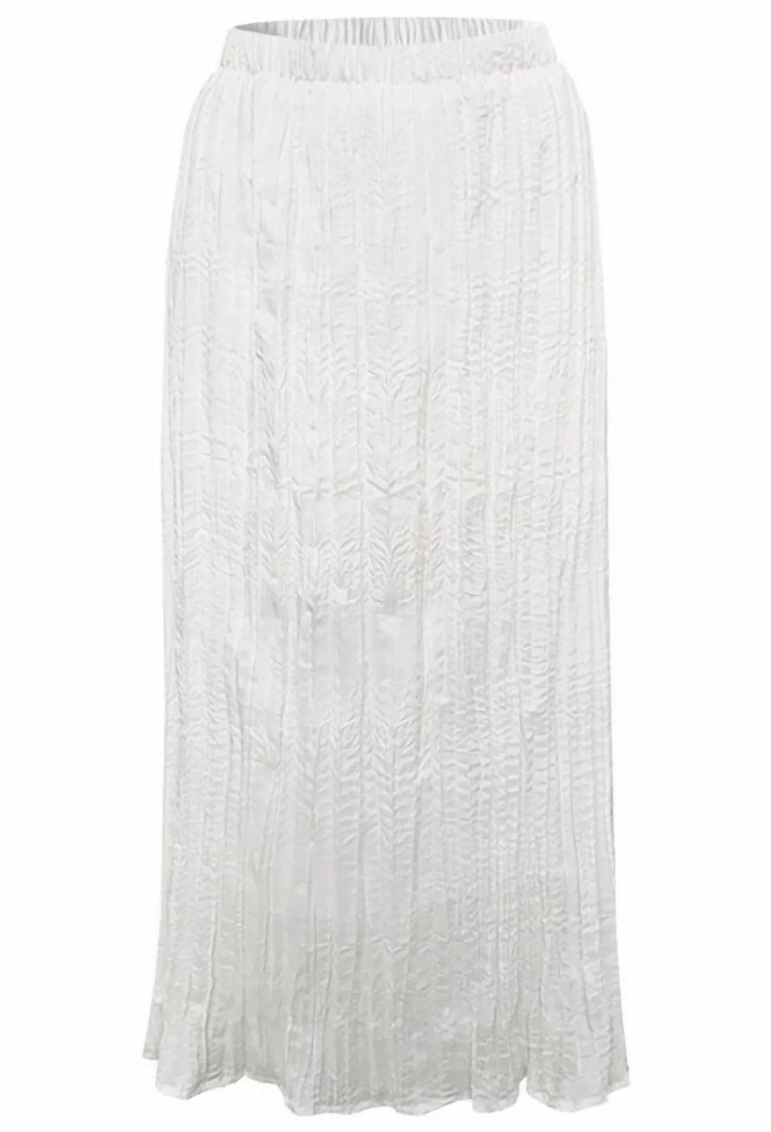 Fulton Broomstick Skirt In Tan And White